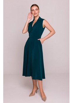 Stylove S409 sukienka z rozpinanym dekoltem zielona ze sklepu intimiti.pl w kategorii Sukienki - zdjęcie 187903522