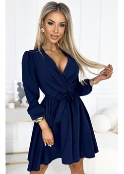 Numoco 339-5 BINDY kobieca sukienka z dekoltem i paskiem ze sklepu intimiti.pl w kategorii Sukienki - zdjęcie 187903632