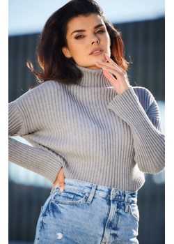 Awama A615 prążkowany sweter z golfem ze sklepu intimiti.pl w kategorii Swetry damskie - zdjęcie 187903752