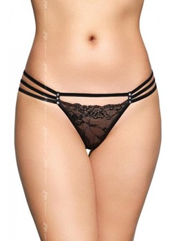 Softline 2493 koronkowe stringi damskie czarne ze sklepu intimiti.pl w kategorii Majtki damskie - zdjęcie 187903784