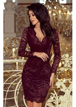 Numoco 170-10 sukienka koronkowa z długim rękawkiem ze sklepu intimiti.pl w kategorii Sukienki - zdjęcie 187903924