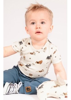 Bawełniane body krótki rękaw pieski ze sklepu intimiti.pl w kategorii Body niemowlęce - zdjęcie 187904100