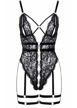 Cottelli koronkowe body z paseczkami ze sklepu intimiti.pl w kategorii Body damskie - zdjęcie 187904372