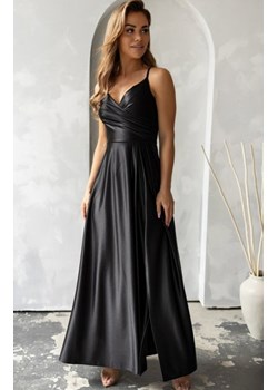 Nifiko Stella satynowa długa sukienka czarna ze sklepu intimiti.pl w kategorii Sukienki - zdjęcie 187904974