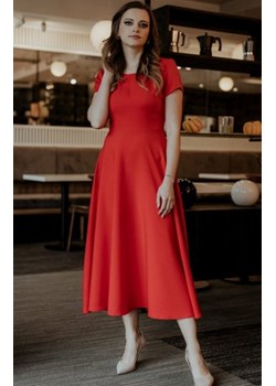 Tessita T372 rozkloszowana sukienka maxi malinowa ze sklepu intimiti.pl w kategorii Sukienki - zdjęcie 187905032