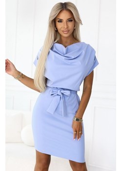 Numoco 240-6 ROXI sukienka z asymetryczną spódnicą i paskiem ze sklepu intimiti.pl w kategorii Sukienki - zdjęcie 187905090