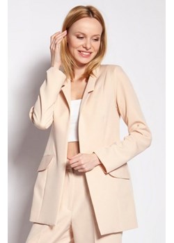 Klasyczny żakiet beż ZA119 ze sklepu intimiti.pl w kategorii Marynarki damskie - zdjęcie 187905220