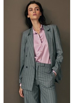 Marynarka oversize dwurzędowa prążek ze sklepu intimiti.pl w kategorii Marynarki damskie - zdjęcie 187905270