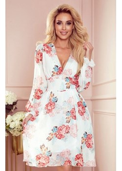 Numoco 388-2 FRANCES  szyfonowa sukienka z dekoltem ze sklepu intimiti.pl w kategorii Sukienki - zdjęcie 187905303