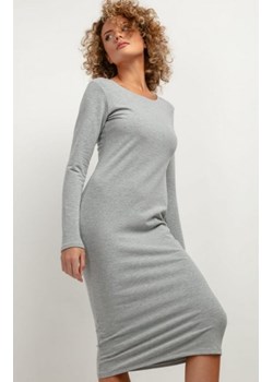 Tessita T377 dresowa sukienka midi szara ze sklepu intimiti.pl w kategorii Sukienki - zdjęcie 187905510