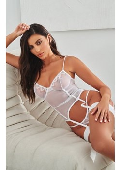 Obsessive biały gorset i stringi Alissium ze sklepu intimiti.pl w kategorii Gorsety - zdjęcie 187905641