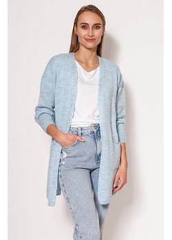 MKM PA013 swetrowy płaszcz błękitny ze sklepu intimiti.pl w kategorii Swetry damskie - zdjęcie 187905701