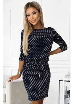 Numoco 13-157 sportowa sukienka z wiązaniem i kieszonkami ze sklepu intimiti.pl w kategorii Sukienki - zdjęcie 187905910