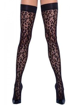 Pończochy samonośne panterka ze sklepu intimiti.pl w kategorii Pończochy - zdjęcie 187906074