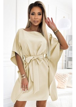 Numoco 287-28 SOFIA kobieca sukienka motyl z wiązaniem w pasie ze sklepu intimiti.pl w kategorii Sukienki - zdjęcie 187906471