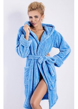 Dkaren Diana niebieski szlafrok damski ze sklepu intimiti.pl w kategorii Szlafroki damskie - zdjęcie 187906632