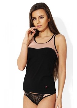 Pierre Cardin 6736 koszulka i figi czarne ze sklepu intimiti.pl w kategorii Piżamy damskie - zdjęcie 187906684