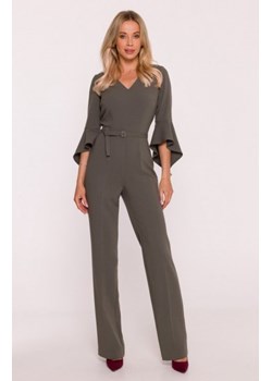 Stylove S416 kombinezon z rękawami z falbaną khaki ze sklepu intimiti.pl w kategorii Kombinezony damskie - zdjęcie 187907120