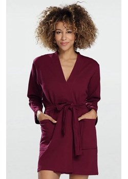 *Dkaren Pola szlafrok damski bordowy ze sklepu intimiti.pl w kategorii Szlafroki damskie - zdjęcie 187907141