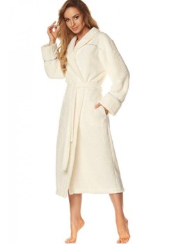 Ciepły długi szlafrok 2084 Ecru ze sklepu intimiti.pl w kategorii Szlafroki damskie - zdjęcie 187907411