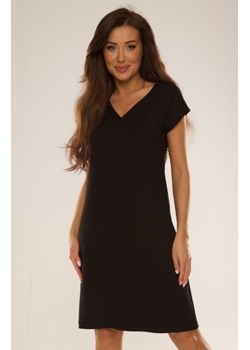 De Lafense Freya 693 koszulka damska czarna ze sklepu intimiti.pl w kategorii Koszule nocne - zdjęcie 187907693