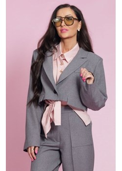 Elizabeth Polly krótki żakiet damski szary ze sklepu intimiti.pl w kategorii Marynarki damskie - zdjęcie 187907703
