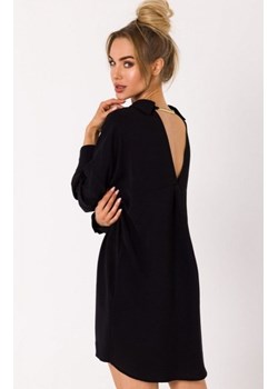Moe M740 oversizowa sukienka z łańcuszkiem czarna ze sklepu intimiti.pl w kategorii Sukienki - zdjęcie 187907822