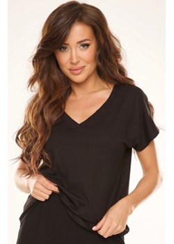 De Lafense Vendy 774 czarna bluzka damska ze sklepu intimiti.pl w kategorii Bluzki damskie - zdjęcie 187907881