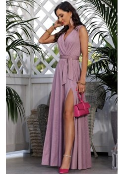 Błyszcząca wrzosowa sukienka na ramiączkach Salma ze sklepu intimiti.pl w kategorii Sukienki - zdjęcie 187908122