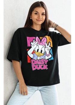 Oversizowy t-shirt Daisy Duck czarny ze sklepu intimiti.pl w kategorii Bluzki damskie - zdjęcie 187908123