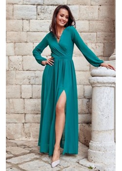 Wieczorowa sukienka maxi jasna zieleń 0257 ze sklepu intimiti.pl w kategorii Sukienki - zdjęcie 187908154