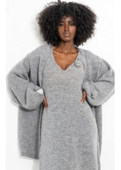 Fobya F1964 zapinany oversizowy kardigan damski szary ze sklepu intimiti.pl w kategorii Swetry damskie - zdjęcie 187908274