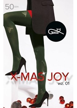 Gatta X-Mas Joy wz.01 5XL rajstopy damskie ze sklepu intimiti.pl w kategorii Rajstopy - zdjęcie 187908291