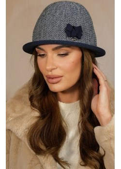 Kamea Dante kapelusz damski zimowy w pepitkę granatowy ze sklepu intimiti.pl w kategorii Kapelusze damskie - zdjęcie 187908554