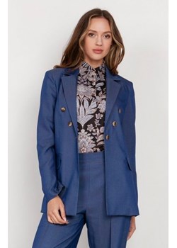 Klasyczny żakiet jeans ZA121 ze sklepu intimiti.pl w kategorii Marynarki damskie - zdjęcie 187908652