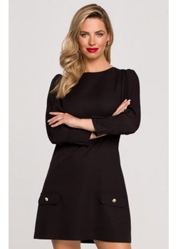 Trapezowa mini sukienka K148 czarna ze sklepu intimiti.pl w kategorii Sukienki - zdjęcie 187908732