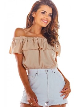 Bluzka hiszpanka beżowa A288 ze sklepu intimiti.pl w kategorii Bluzki damskie - zdjęcie 187908794