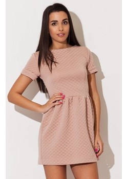 Katrus K147 sukienka róż pikowana ze sklepu intimiti.pl w kategorii Sukienki - zdjęcie 187908800