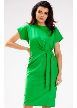 Infinite M302 sukienka midi zielona ze sklepu intimiti.pl w kategorii Sukienki - zdjęcie 187908830