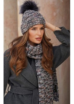 Zimowa czapka damska Pavone grafitowa ze sklepu intimiti.pl w kategorii Czapki zimowe damskie - zdjęcie 187908943