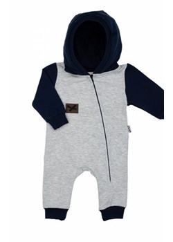 Pajac dresowy z kapturem melanż ze sklepu intimiti.pl w kategorii Pajacyki - zdjęcie 187908974