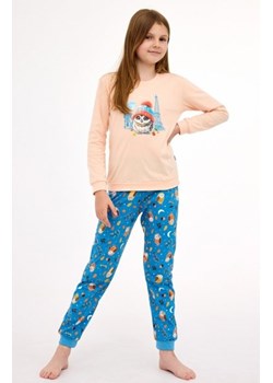 Cornette Young Girl 978/188 Paris piżama dziewczęca ze sklepu intimiti.pl w kategorii Piżamy dziecięce - zdjęcie 187909012