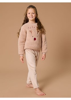 Sinsay - Puszysta świąteczna piżama z reniferem - beżowy ze sklepu Sinsay w kategorii Piżamy dziecięce - zdjęcie 187910200