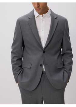 Reserved - Marynarka regular z dodatkiem wiskozy - ciemnoszary ze sklepu Reserved w kategorii Marynarki męskie - zdjęcie 187910950