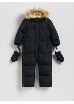 Reserved - Ocieplany kombinezon z rękawiczkami - czarny ze sklepu Reserved w kategorii Kombinezony chłopięce - zdjęcie 187910981