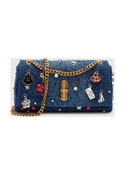 Marc Jacobs Jeansowa torebka na ramię The Trinket Charm Denim Dual Chain Mini Bag ze sklepu Gomez Fashion Store w kategorii Listonoszki - zdjęcie 187911214