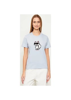 Karl Lagerfeld T-shirt IKON SKETCH CHOUPETTE | Regular Fit ze sklepu Gomez Fashion Store w kategorii Bluzki damskie - zdjęcie 187911244