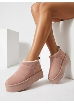Royalfashion Krótkie buty a'la śniegowce damskie Ozozi ze sklepu royalfashion.pl w kategorii Śniegowce damskie - zdjęcie 187912380
