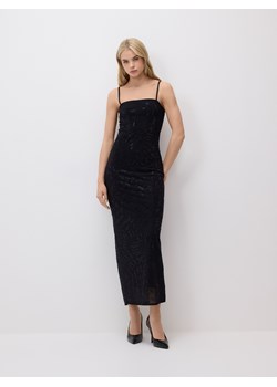 Reserved - Sukienka tuba z rękawiczkami - czarny ze sklepu Reserved w kategorii Sukienki - zdjęcie 187912490