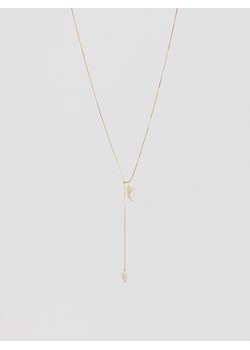 Reserved - Naszyjnik z naturalnymi perłami - biały ze sklepu Reserved w kategorii Naszyjniki - zdjęcie 187912672